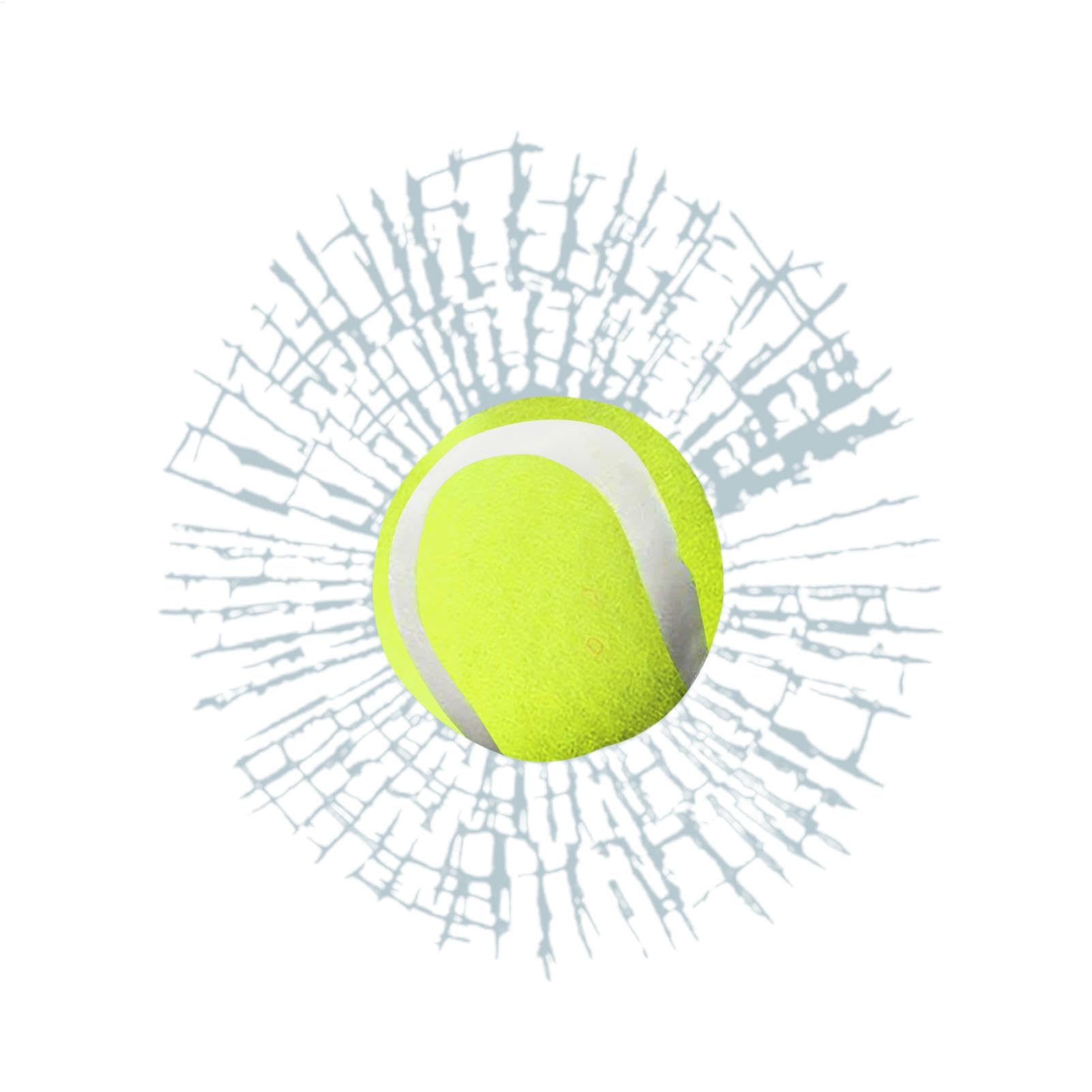 

Broken Glass Sticker - Tennis Ball Car Styling Sticker | See description зелёный