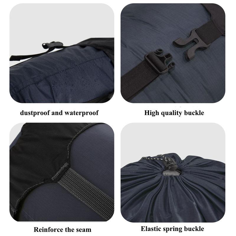 Outdoor Use Water Repellent Sleeping Carryall Compression Stuff Sack Camping Storage Compression Carryall Sack for Backpacking Travel Hiking