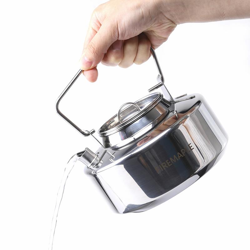 Fire Maple Antarcti Stainless Steel Backpacking Camping Kettle Bushcraft Outdoor Durable Teapot S304 0.6/1.0/1.2/1.5L 295g