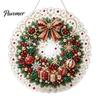 Saisonale Partygeschenke Weihnachten Acryl Baum Hängender Schmuck, Kunstperlen-Kunst DIY Malerei Feiertagszubehör Sonnenschutz, 20cm Leuchtendes Fensterdekor für