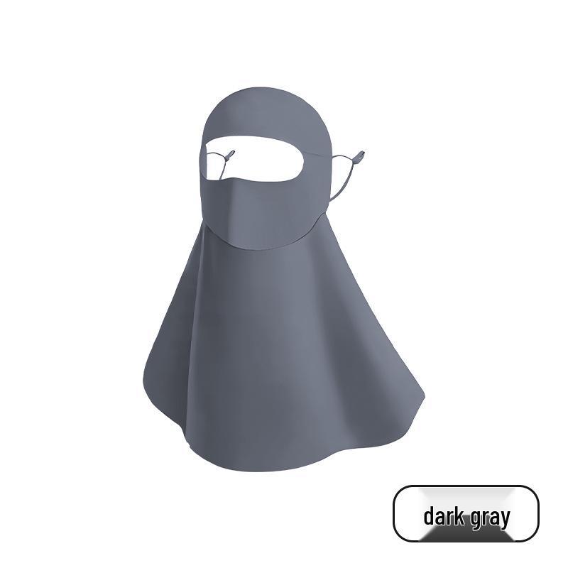 Women's Ice Silk UPF50+ Breathable Sunshade Face Mask & Neck Guard for Summer Cycling