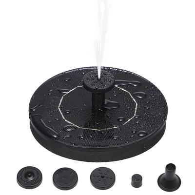 6V 1W Solarbetriebener Brunnen, freistehend, Solar-DIY-Vogelbad-Brunnenpumpe, schwimmendes Wasser im Freien