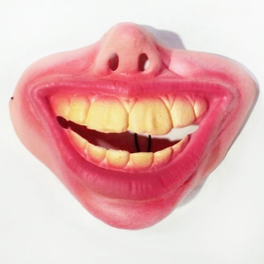 Anti-Bite Smiling Teeth Pet Muzzle Anti-Scavenge Grinning Dog Mask  Dog Cross Dressing