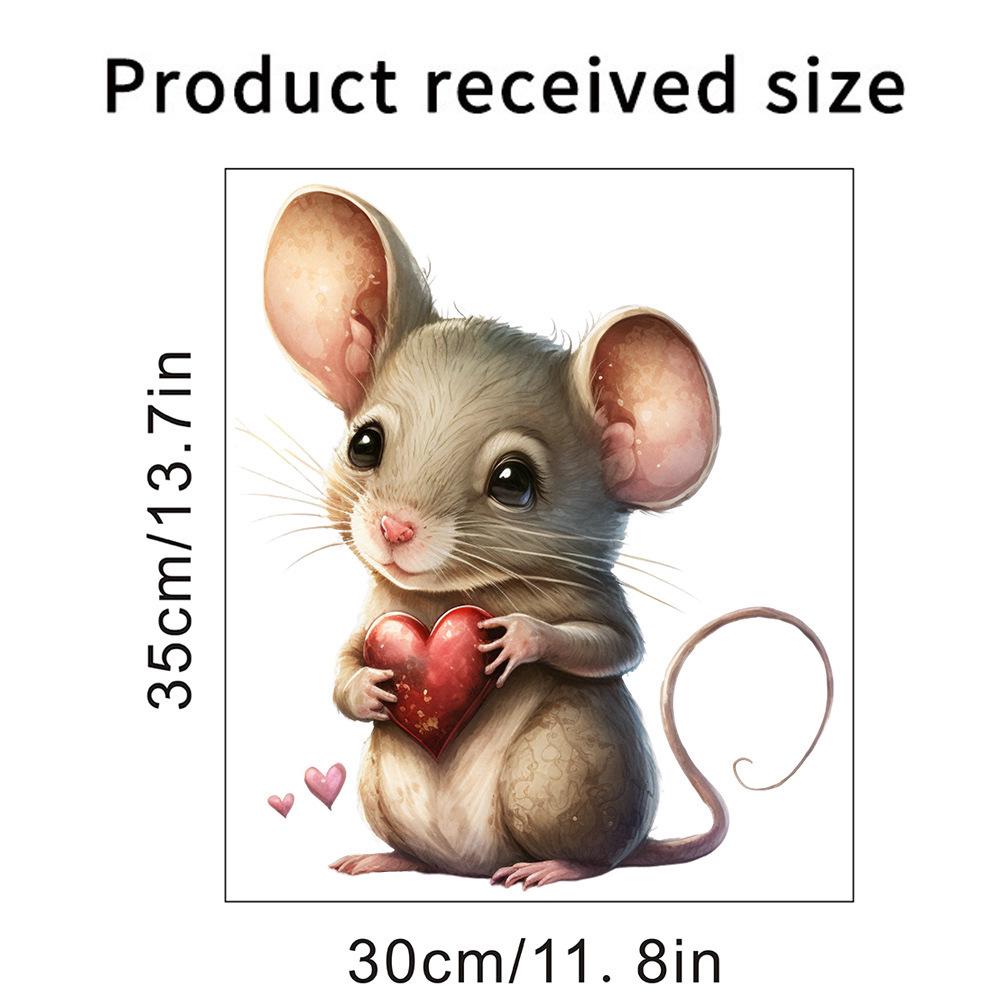 

Cartoon Mouse Wall Sticker for Living Room, Bedroom, Bathroom, Toilet