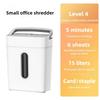 15L Automatic Desktop Shredder Office Dedicated Shredding Machine Small Portable Confidential Paper File Shredding Device