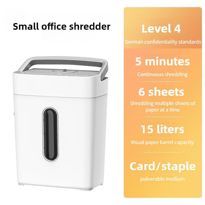 15L Automatic Desktop Shredder Office Dedicated Shredding Machine Small Portable Confidential Paper File Shredding Device