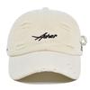Hat Tongue Duck Asher Letter Embroidered Baseball Hat Broken Holes Shade Sun