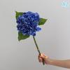 Blue Artificial Hydrangea Flowers Real Touch Green Artificial Hydrangea Branches Decoration Wedding Bouquet Flower Arrangement