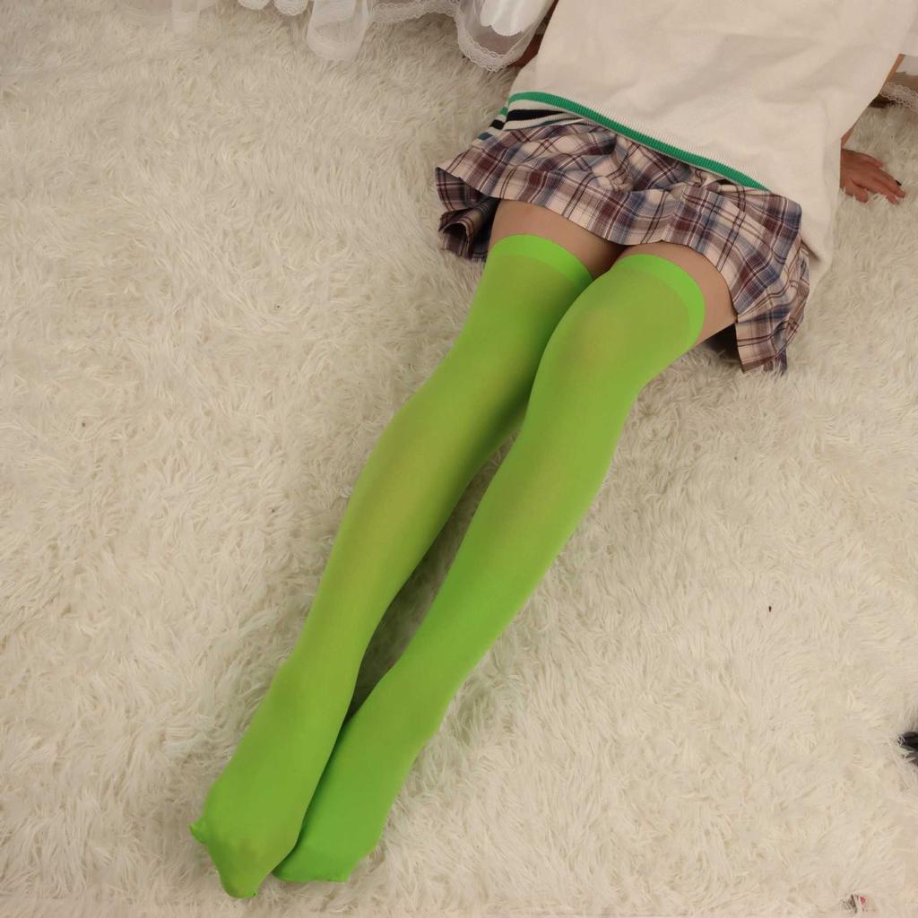 thin leg knee socks women's long tube high tube socks spring autumn and winter leg thigh socks one piece