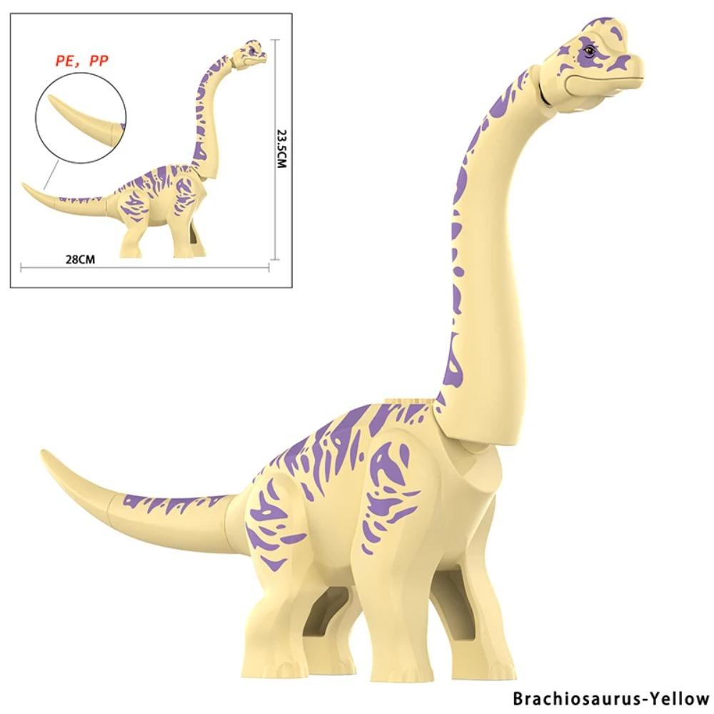 Jurassic Large Spinosaurus Dinosaur World Building Block Figure Movable Joint Prehistoric Animal Model Educational Assemble Toy