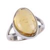 Natural Citrine Gemstone Handmade 925 Solid Sterling Silver Ring Size 6 G0d80