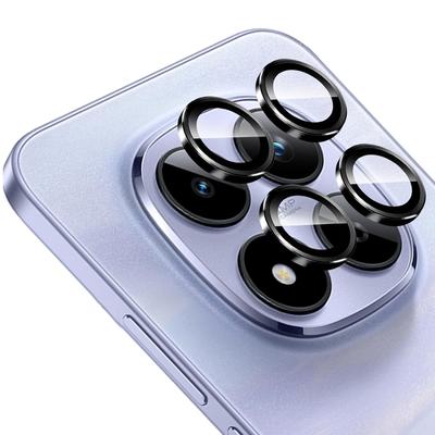 4 Stück Schwarzer Ring Gehärtetes Glas Objektiv Kamera Schutzfolie für Xiaomi POCO M8 Pro 5G/ POCO M8 5G