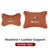 For Alfa Romeo Car Sticker Leather Car Seat Neck And Back Pillow Breathable Accessories For Alfa Romeo 159 Giulietta Giulia 147LG9 