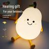 Pat Pat Silicone Pear Night Light - Cute Eye Protection Sleep Companion for Girls