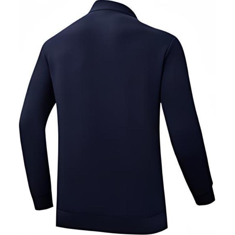 Anta Training Series Letter Stand Collar Zipper Long Sleeve Jacket Men jackets Midnight-Blue 152437702-3
