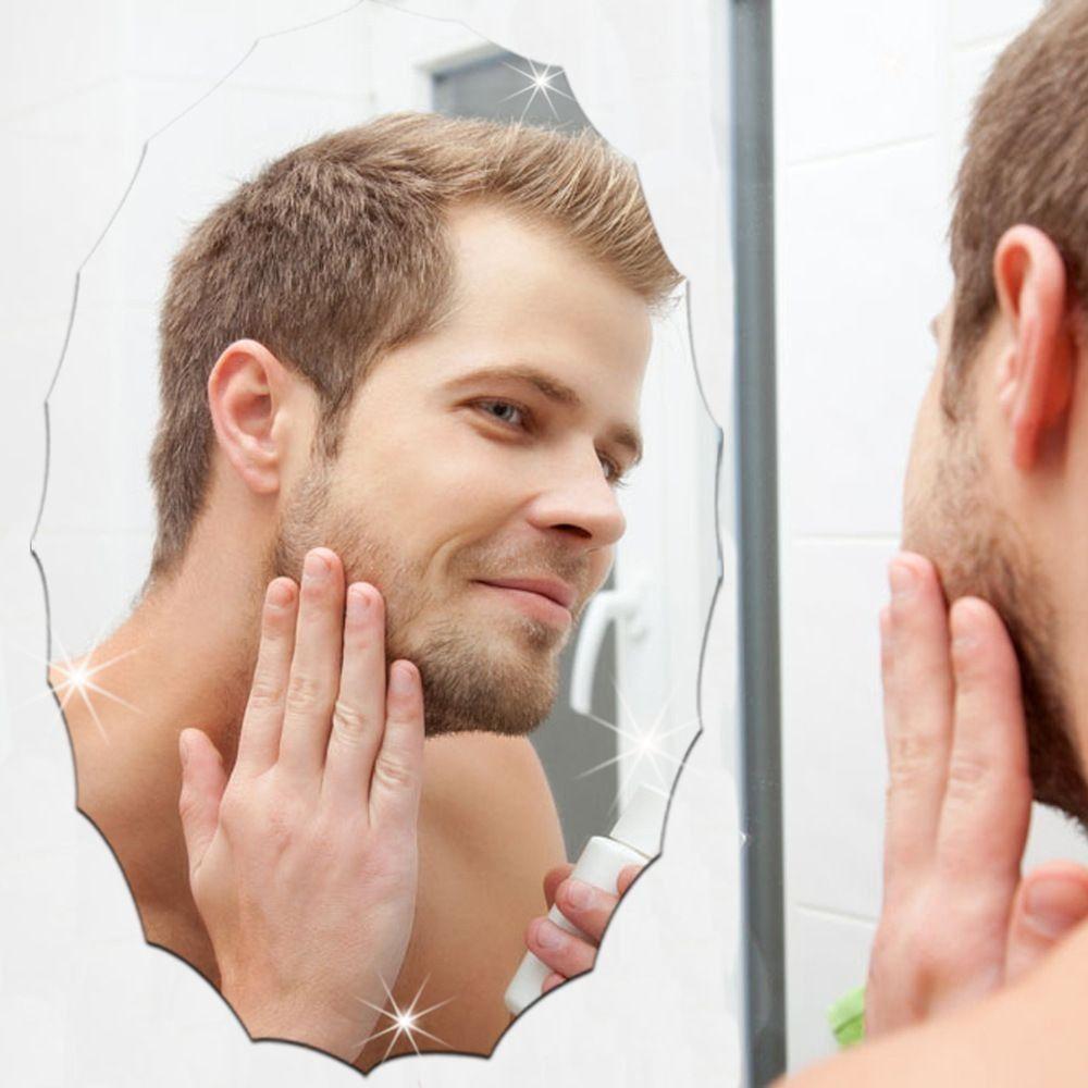 High Definition Wall Mirrior Sticker Removable Hanging Decorative Mirrors  Hotel