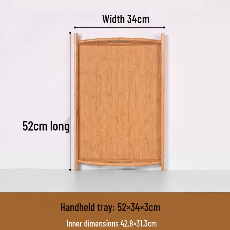 Japanese Style Bamboo Wood Tea Tray