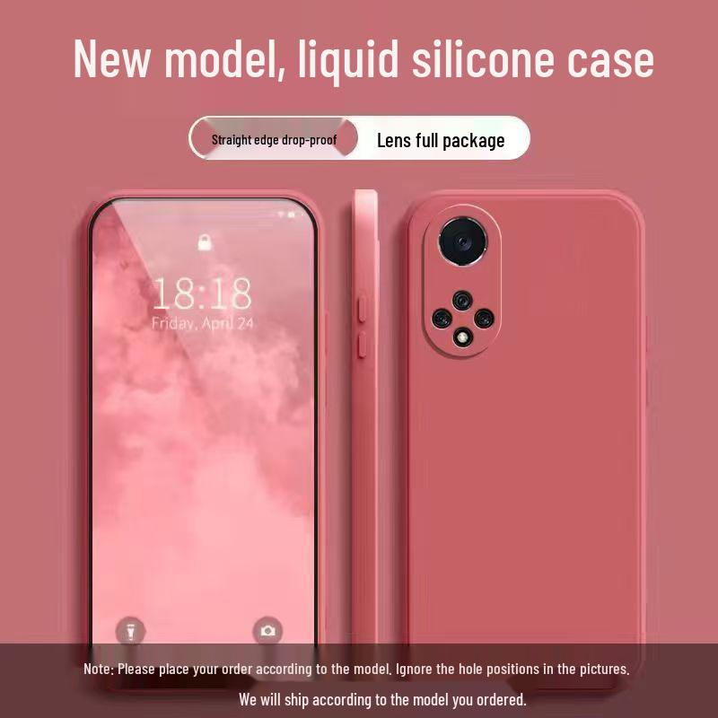 Coque en Silicone Anti-Chute pour Huawei Nova 9: Couvrance Totale, Couleur Unie, Doux pour la Peau et Design Simple