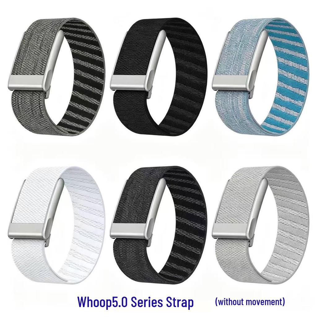 Whoop 5.0 Strap: Elastic Woven Nylon Heart Rate Monitoring Sports Wristband
