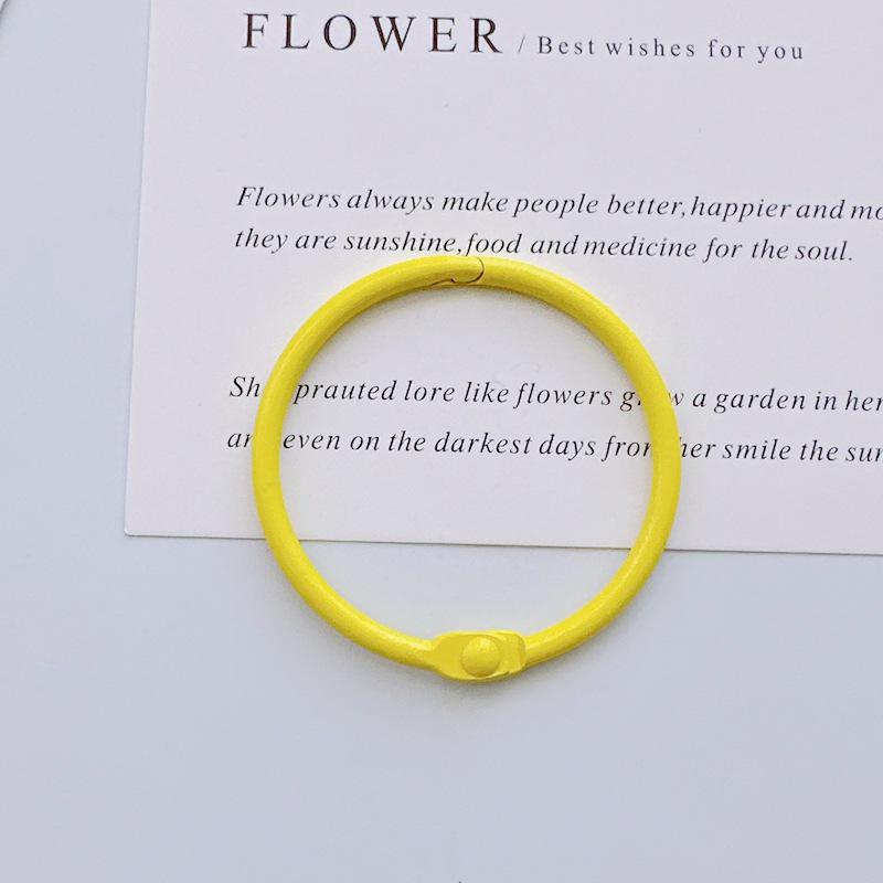 45mm Colored Macaron Keychain Ring: DIY Jewelry & Book Page Accessory