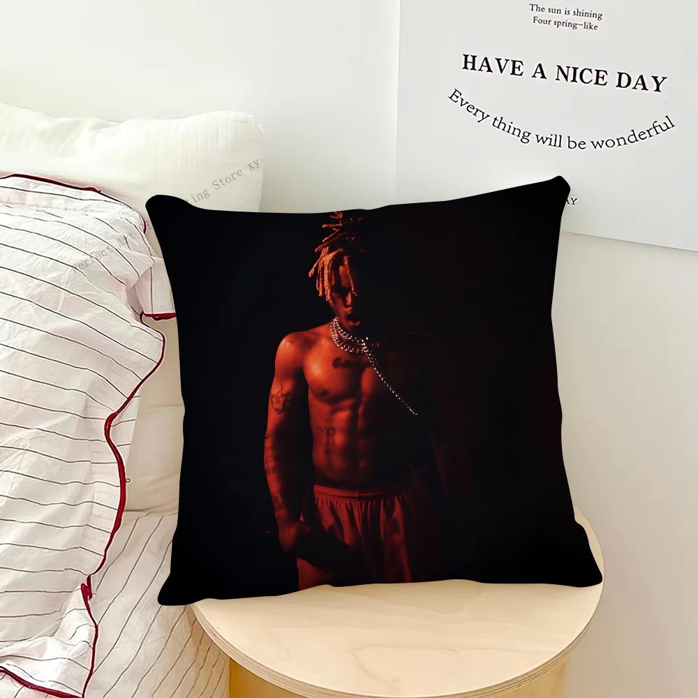 Singer XXXTentacion Rap Hip Hop Music Pillow Case Fashion Square Pillowcase Bedroom Sofa Room Ins Decoration Leisure Cushion