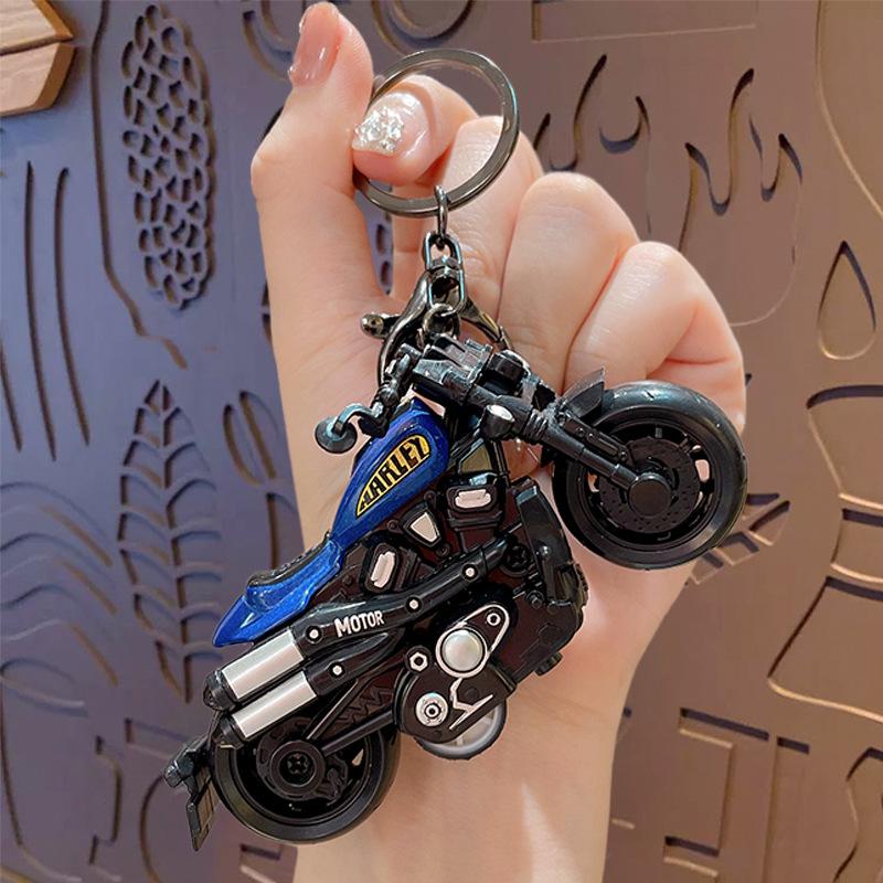 Portachiavi a forma di auto Harley con meccanismo a pull-back, Ciondolo Catena Portachiavi Auto Piccolo Ciondolo Marketing sul Campo Piccolo Regalo