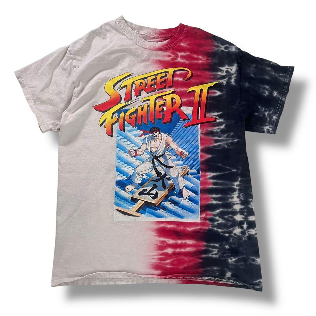 

[Б/У] Футболка тай-дай Street Fighter II Ryu Игра Capcom Винтаж M