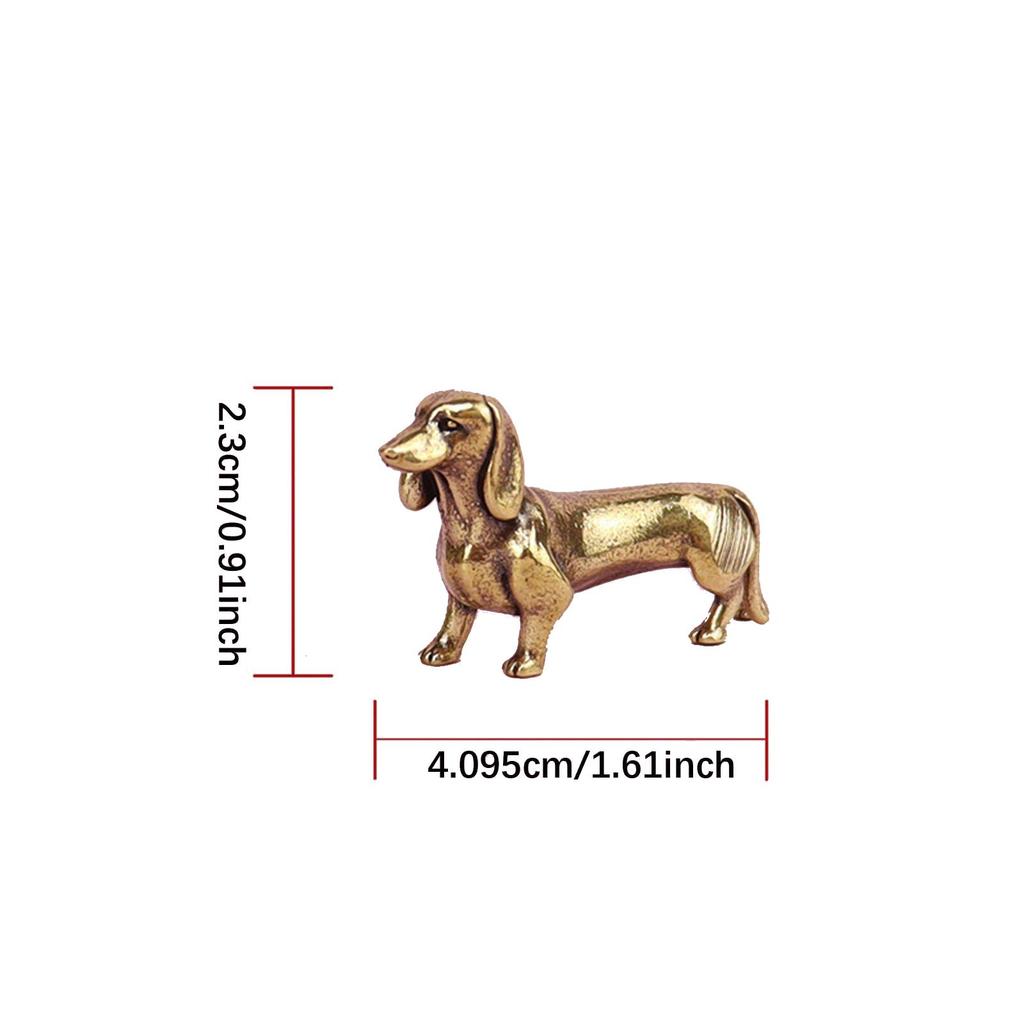 Brass Animal Small Ornament Metal Figurine Tea Pet Desktop Office Desk Decoration Collection of Crafts Home Decor