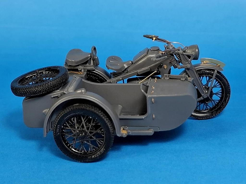 Passion Models KS600 Sidecar Etching 3D Detail Up Set Plastic Model Parts 1/35 (for Tamiya) P35-180 (Military Vehicle)
