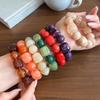 Geometric Women Bracelet Round Acrylic Hand Jewelry Cute Beaded Bracelet Gifts