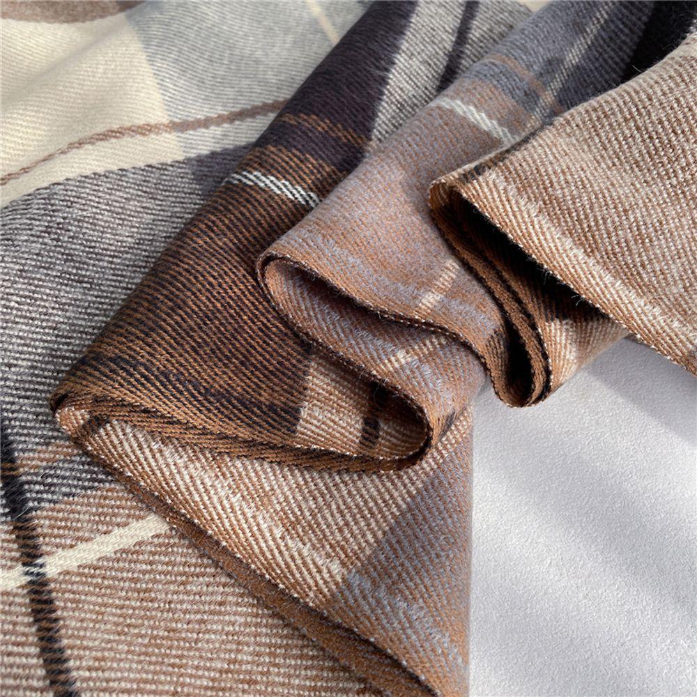 Winter Tassel Unisex Fashion Women Cashmere Shawl Men Scarf Blanket Korean Style Scarves Warm Scarf