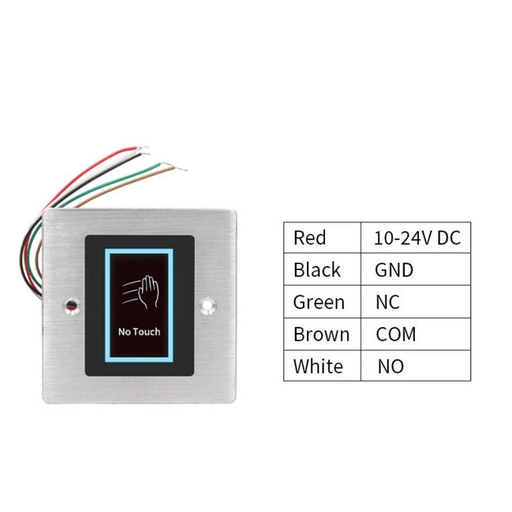 Touch Free Touchless Exit Button LED Indicator IR Exit Button Home Security System