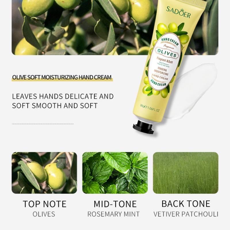 Plant Hand Cream SADOER Plant Essence Hand Cream Moisturizes Skin 30g
