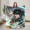 My Hero Academia Blankets Fleece Anime Warm Throw Blankets for Car Sofa Couch Bedroom Quilt