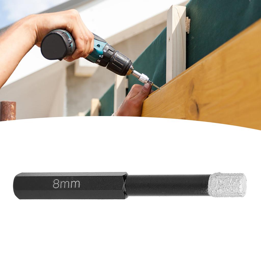 Anti‑Slip Hex Shank Dry Drilling Bit Hole Saw   for Marble   Tile Ceramics(6mm )