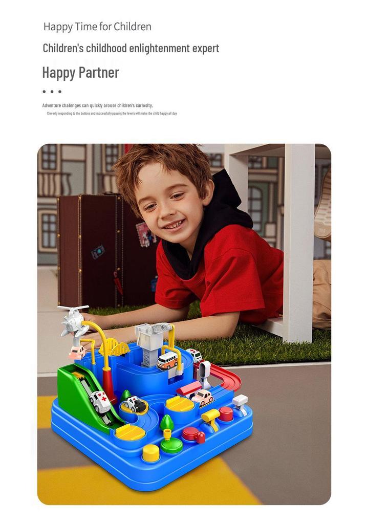 Cross-Border Children's Educational Adventure Car Track Toy