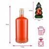 5X Butelki Szklane Tadek 500Ml + Etykieta Choinka Czapka Mikołaja