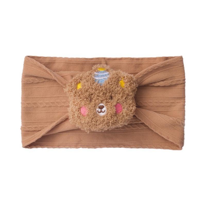 New Solid Color Soft Baby Fontanelle Headband, Cute Bear Children's Fontanelle Headband, Baby Headband