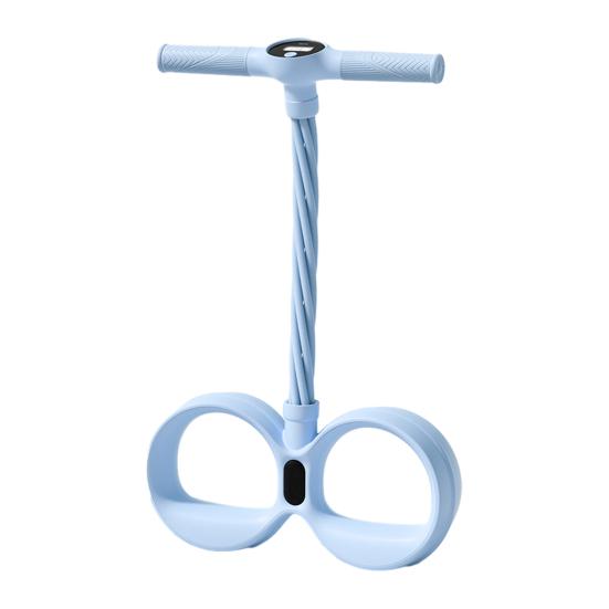 6-Buizen Pedaal Enkeltrekker Weerstandsband met Teller Handvat Elastisch Yoga Sit-up Trek Touw Mannen Vrouwen Pedaal Spanner Oefening Apparaat