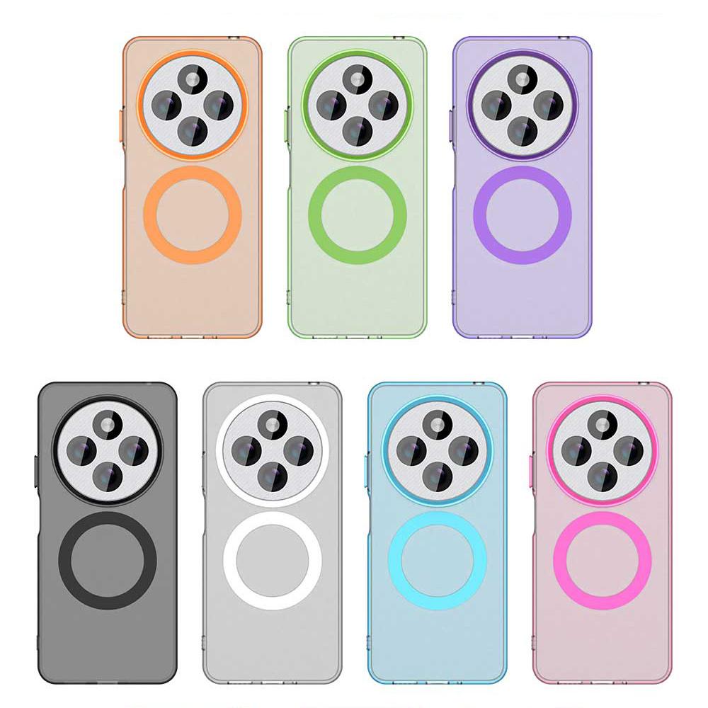 Magsafe Matte Phone Case For Xiaomi Redmi 14C Magnetic Wireless Charging For Xiaomi Redmi 14R Shockproof Back Cover