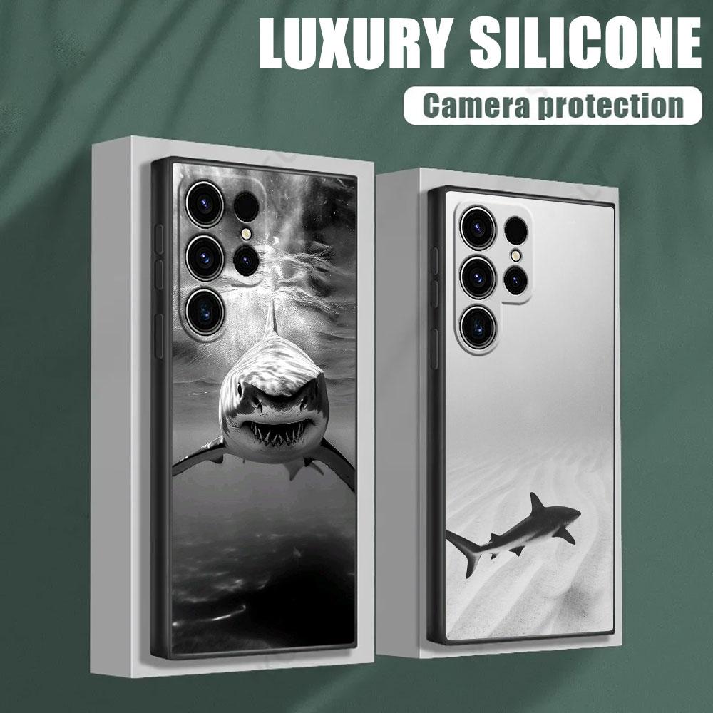 Ozean Walhai Schwimmen S26Ultra Hülle Für Samsung Galaxy S26 S25 S24 S23 S20 S21 FE S22 Ultra Plus 5G Hüllen Weiche Handyhülle