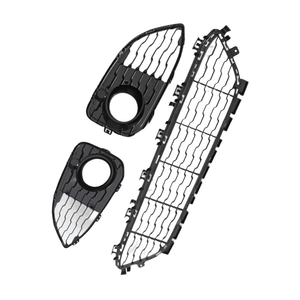 Kit de Parrilla Inferior del Parachoques Delantero y Cubiertas de Luces Antiniebla 51118060284 para Serie 1 F20 F21 LCI M Sports 2015 2019