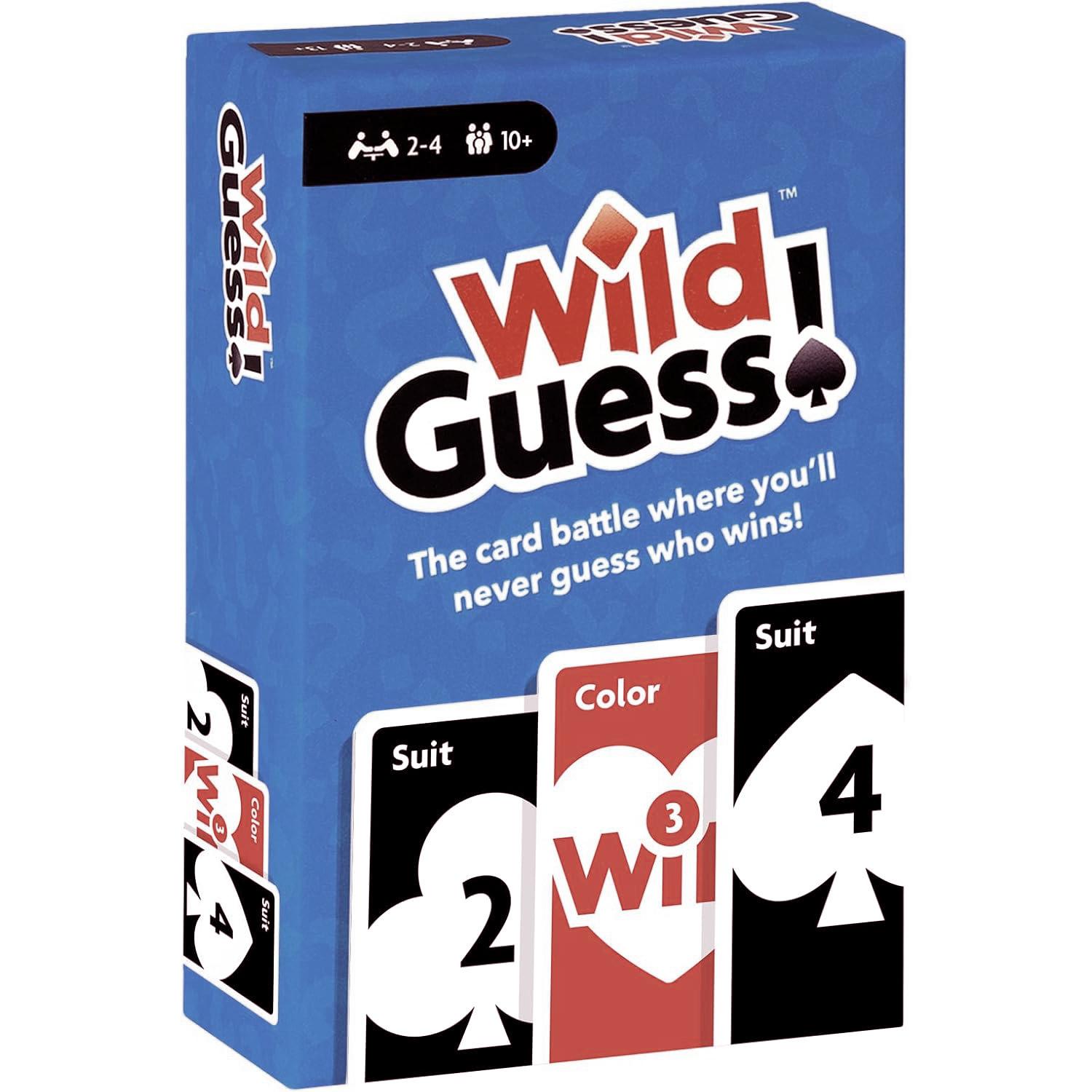 Wild Guess Unpredictable Insanely Competitive Card for 2 to 4 Players Friends Family Game