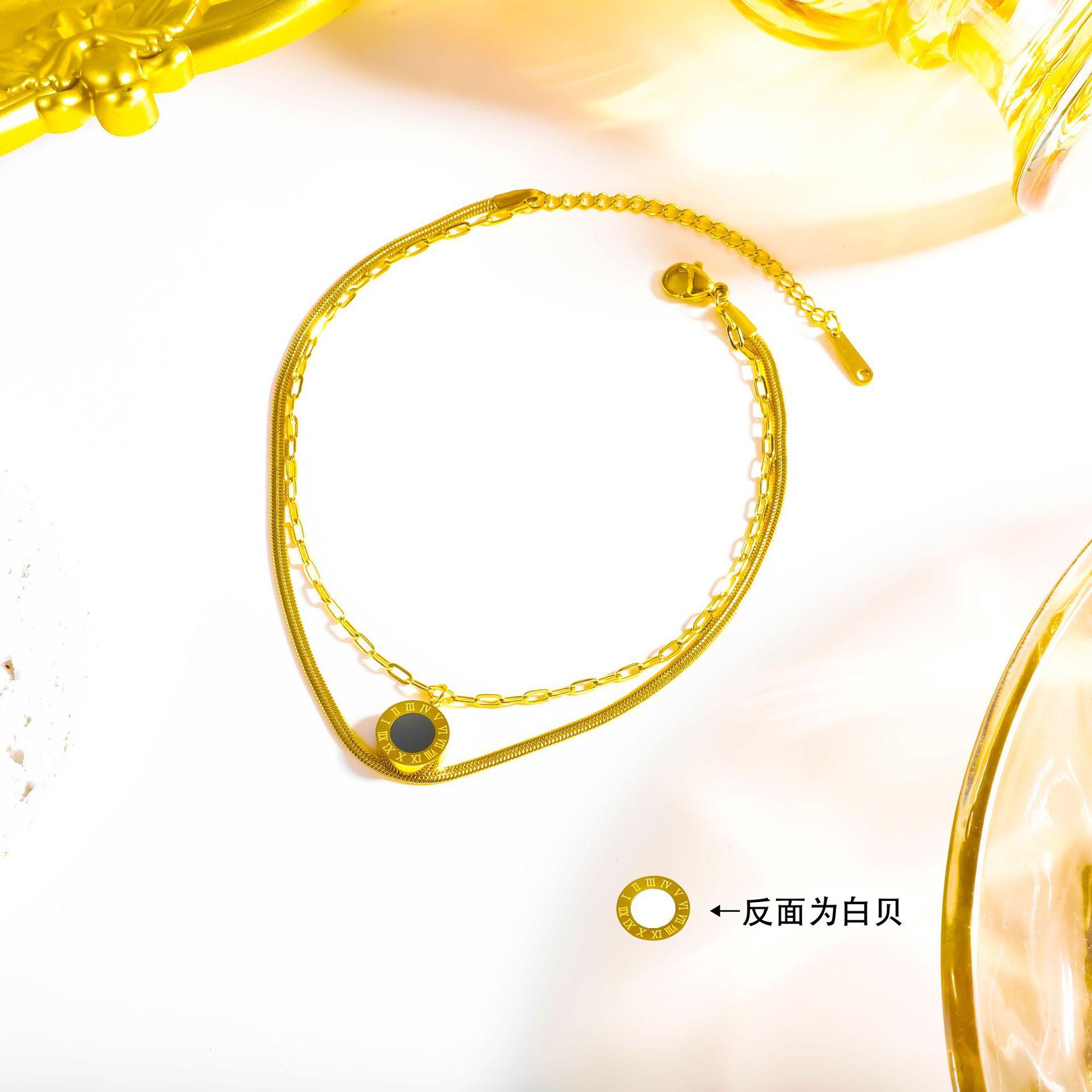 

Браслет на щиколотку для женщин 18K золотой