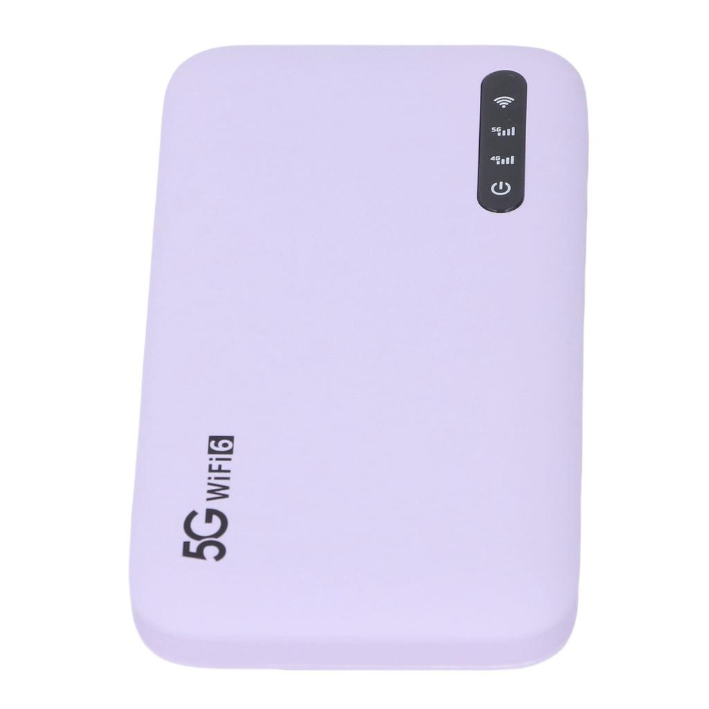 5G Mobile Hotspot WiFi6 Travel High Speed WiFi Hotspot Router with Nano SIM Card Slot Support 16 Devices 6100mAh