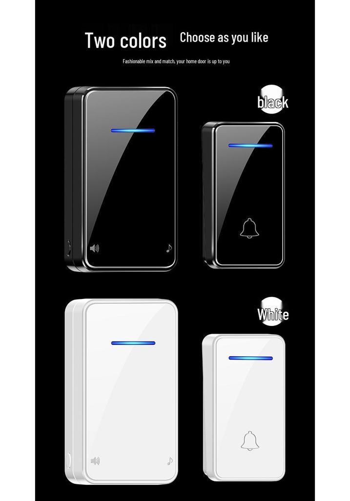 Battery-Free Smart Wireless Doorbell with Music Reminder and Elderly Call Button
