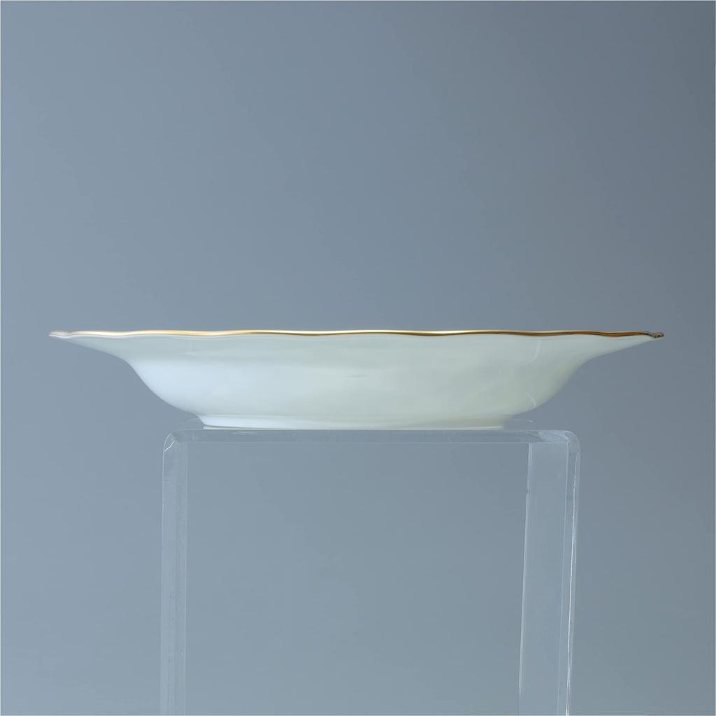 NARUMI Milano 23cm Rimmed Soup Plate, Bone China 9682-1506
