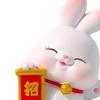 Statue Bunny Figures Decoration Sculptures for Living Room Office Lantern Festival Housewarming