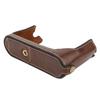 PU Leather Case Protective Half Body Cover Shell for Leica Q2 Camera with Battery Compartment Openingcoffee