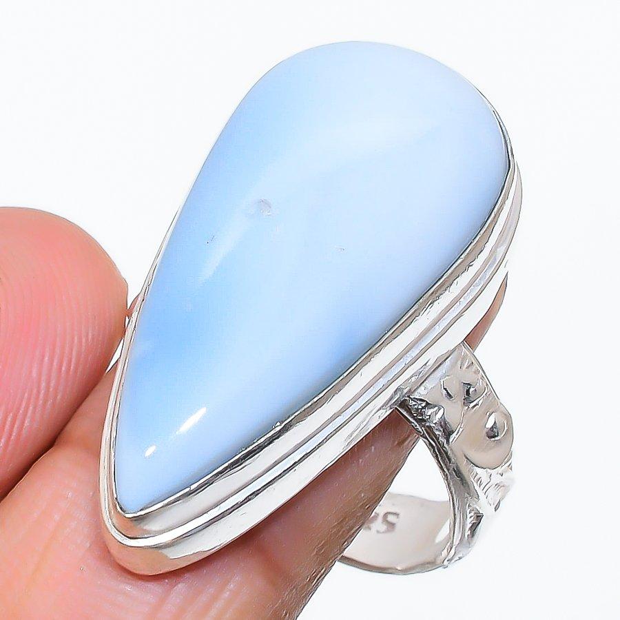 

Crystal Titanium Gemstone Handmade 925 Sterling Silver Jewelry Ring Size 9 SU-11024
